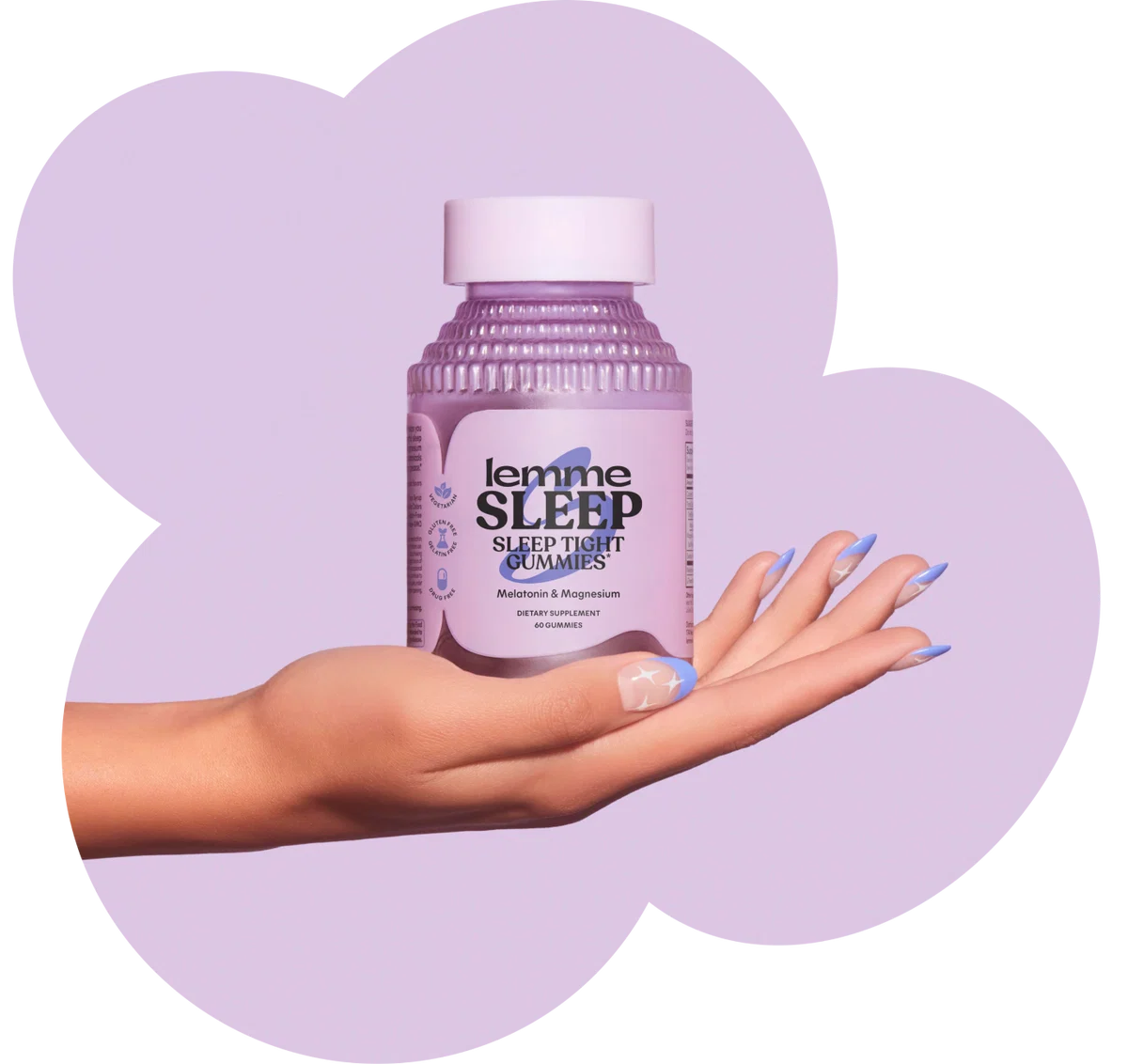 Lemme Sleep Gummies with 5mg Melatonin & Chamomile Extract, 30-Day Supply