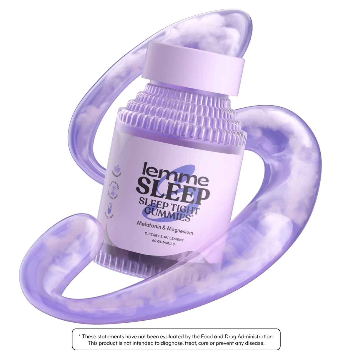 Lemme Sleep Gummies with 5mg Melatonin & Chamomile Extract, 30-Day Supply