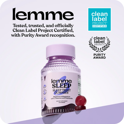 Lemme Sleep Gummies with 5mg Melatonin & Chamomile Extract, 30-Day Supply